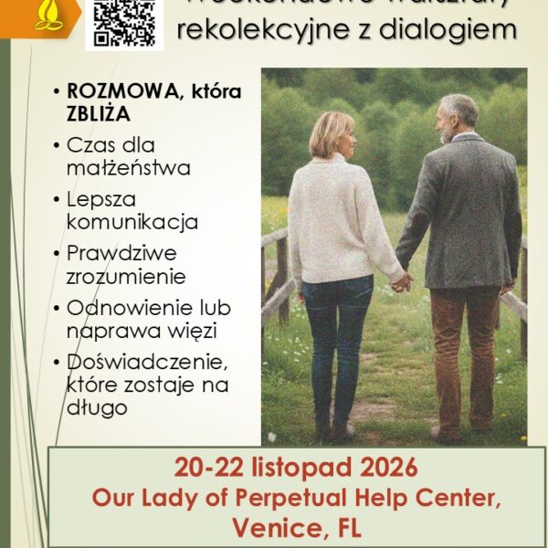 Spotkania Małżeńskie - WEEKEND DLA MAŁŻEŃSTW w Venice, FLORYDA